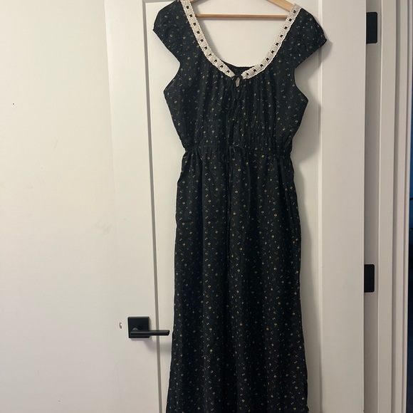Christy Dawn Kelly Dress in Black Aster Garden (XL) - Picture 7 of 11